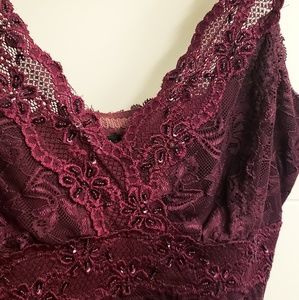 Lace Top with Beading